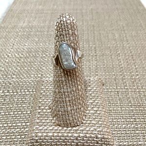Sterling silver pearl ring